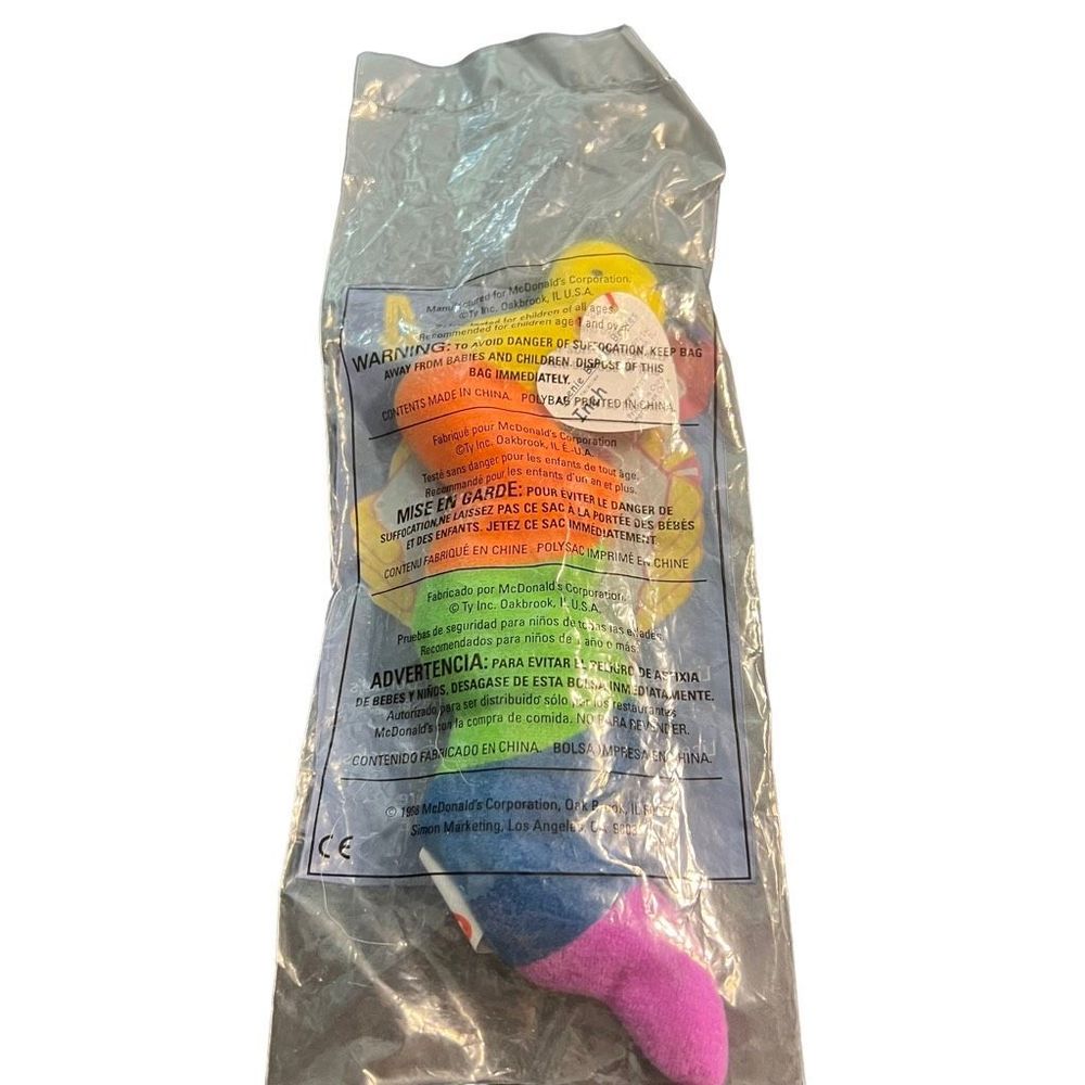 McDonalds‎ Ty Teenie Beanie Babies Lot Of 3 1998 Inch Worm Doby Dog Twig Giraffe - Picture 5 of 7